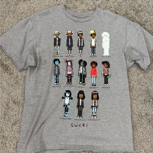 Gray Kids Graphic T-Shirt